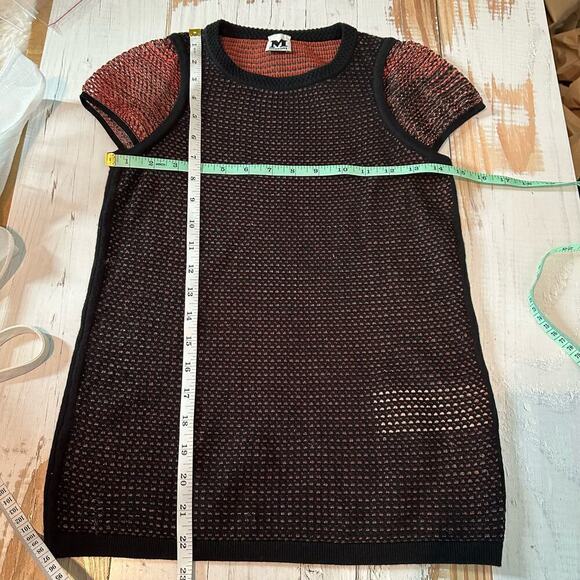 M Missoni Soft Knit Cap Sleeve Viscose Cotton Blend Top Size US 4  Stretch - Picture 9 of 9